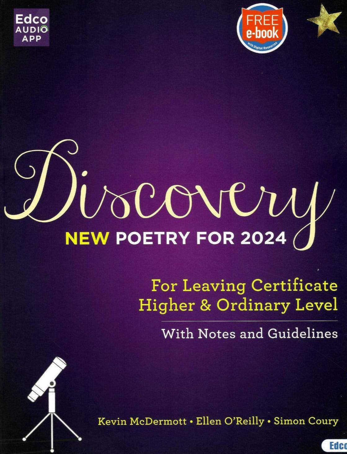 Discovery New Poetry for 2024 Higher & Ordinary Level Textbook